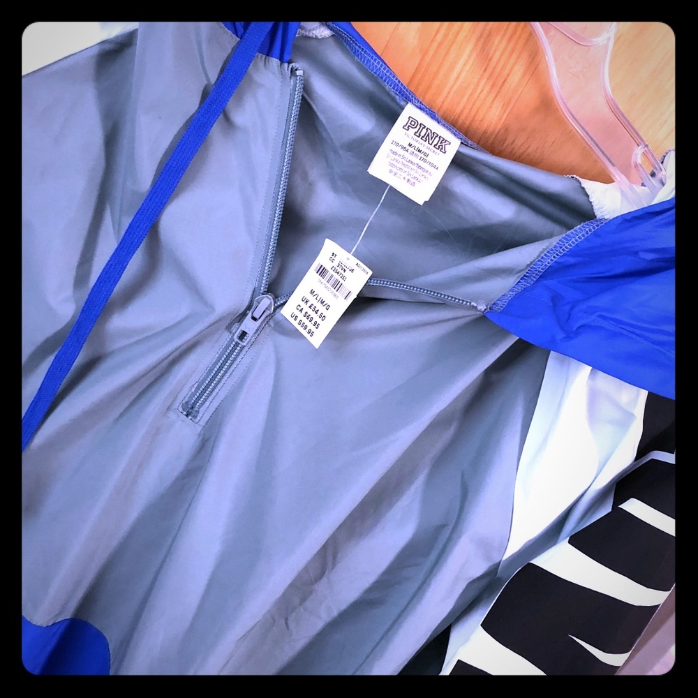 NWT Pink Raincoat Pullover